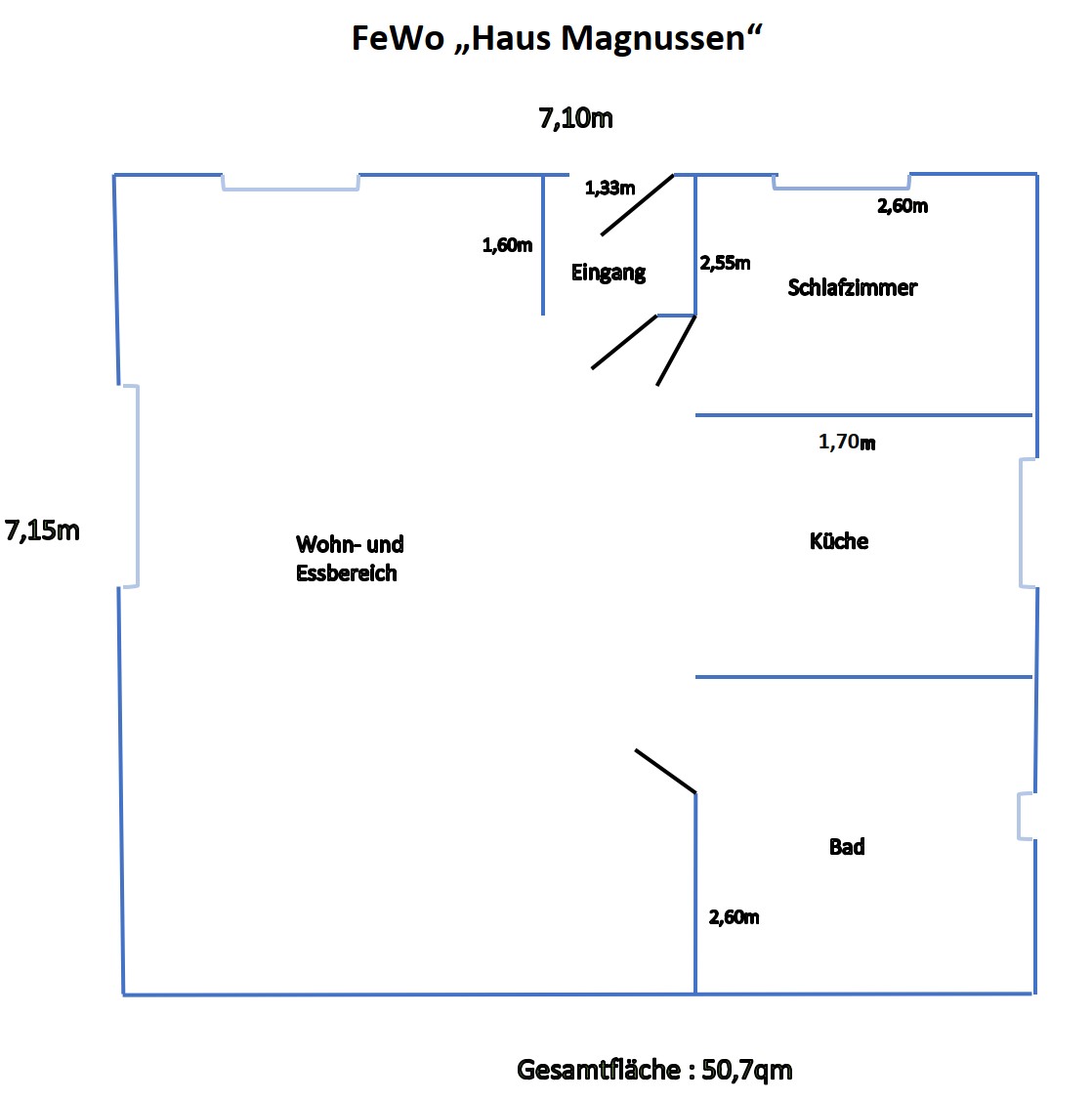 Grundriss Ferienwohnung